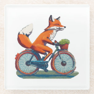 Fox Bicycle Glasuntersetzer