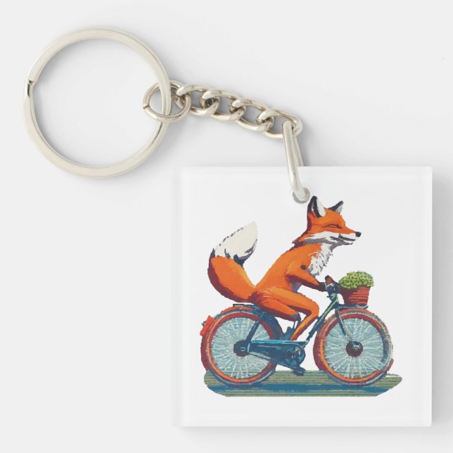 Fox Bicycle Schlüsselanhänger (Vorderseite)