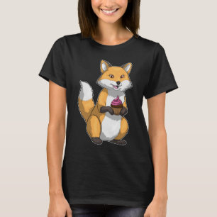 Fox Birthday Cupcake T-Shirt
