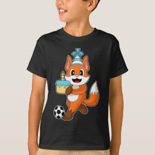 Fox Birthday Soccer T-Shirt