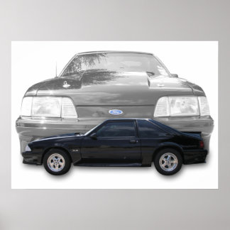 Fox Body Mustang GT Poster