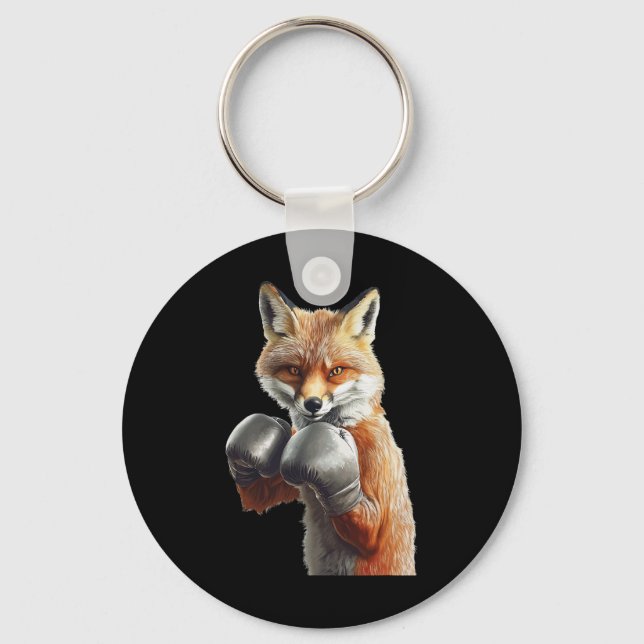 Fox Boxing Schlüsselanhänger (Vorderseite)