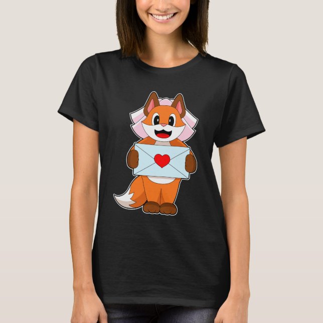 Fox Bride Letter Wedding T-Shirt (Vorderseite)