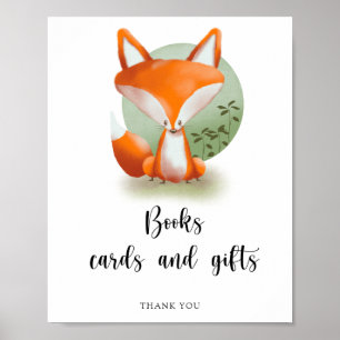 Fox - Bücherkarten und Geschenkposter Poster