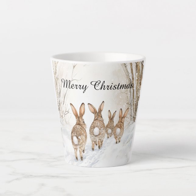 Fox Bunny Rabbit Best Friends Forever Milchtasse (Vorderseite)