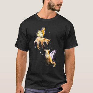 Fox Butterfly Geometric Fox Female Foxes Wilde Ani T-Shirt