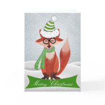 Fox Christmas Card