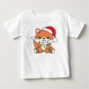 Fox Christmas Winter Animals Holiday Foxes Baby T-shirt