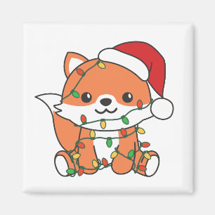 Fox Christmas Winter Animals Holiday Foxes Magnet