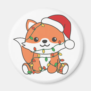 Fox Christmas Winter Animals Holiday Foxes Magnet