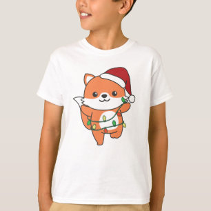 Fox Christmas Winter Animals Holiday Foxes T-Shirt