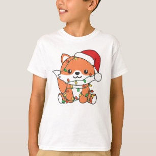 Fox Christmas Winter Animals Holiday Foxes T-Shirt