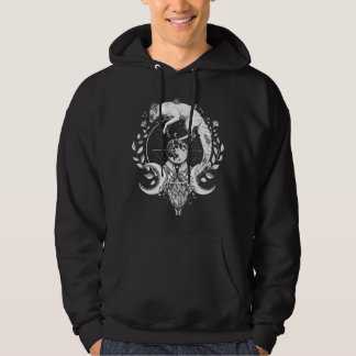 Fox Crystal Moon und Hexerei Hoodie