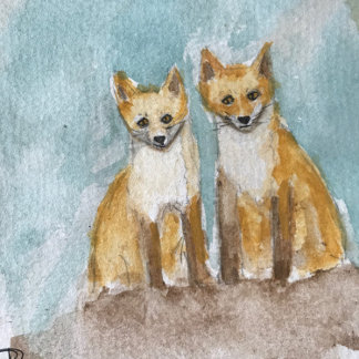 Fox Cubs Teetuch Geschirrtuch