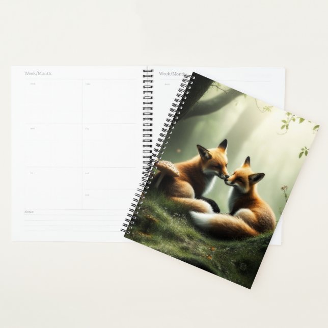 Fox Cuddle in Misty Forest Planer (Anzeige)