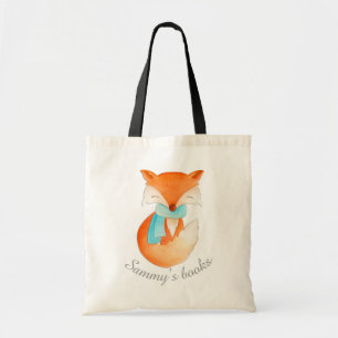 Fox cule im Winter Kunstbibliothek Tasche