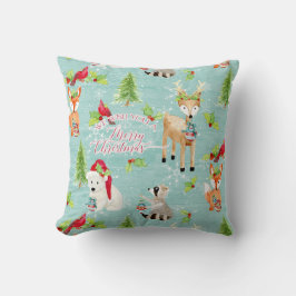 Fox Deer Bear Bird Nordic Mercury Wood Art Kissen