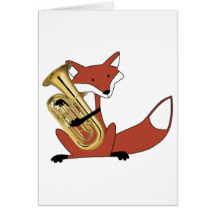 Fox, der den Euphonium spielt