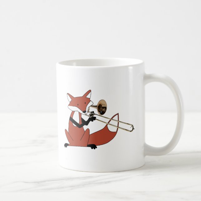 Fox, der den Trombone spielt Kaffeetasse (Rechts)