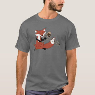 Fox, der den Trombone spielt T-Shirt