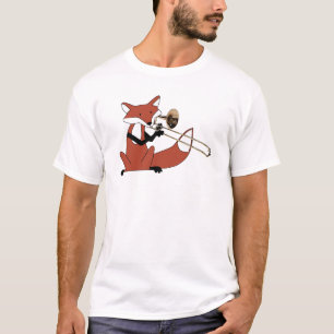 Fox, der den Trombone spielt T-Shirt