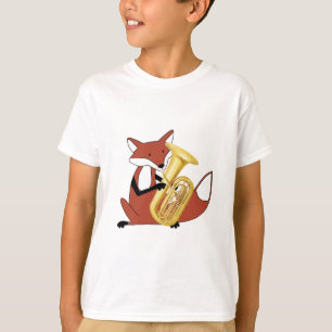 Fox, der den Tuba spielt T-Shirt