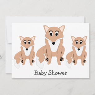 Fox Design Baby Dusche Einladung