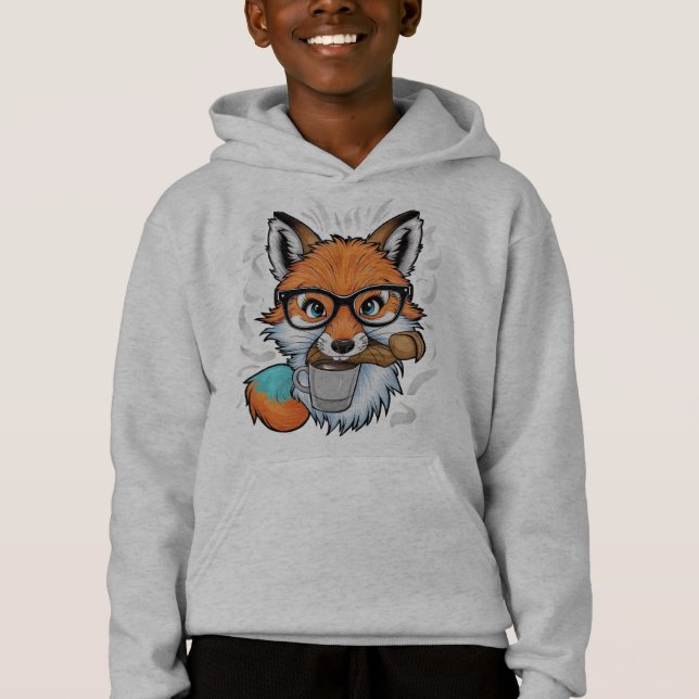 FOX DRUCKEN HOODIE (Vorderseite)