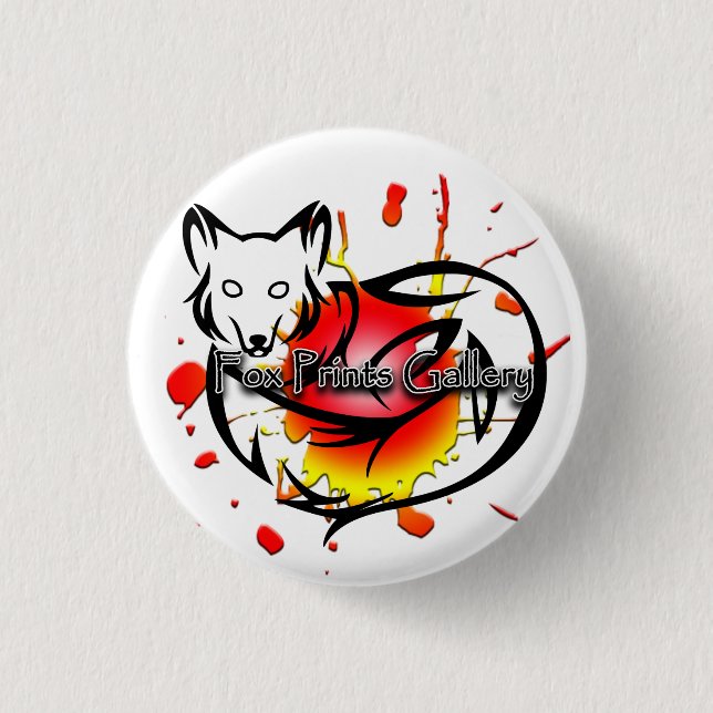 Fox druckt Galerie-Knopf Button (Vorderseite)
