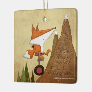 Fox Einrad-mehr als ein Eroberer Keramikornament