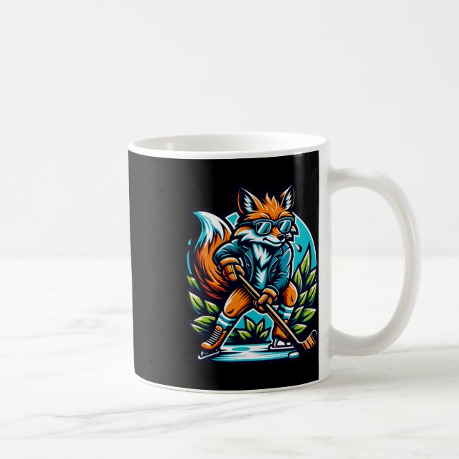 Fox Eishockey Cool Style Sonnenbrille  Kaffeetasse (Rechts)