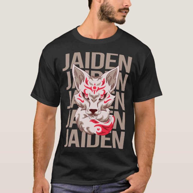 Fox Face - Jaiden Name T-Shirt (Vorderseite)