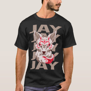 Fox Face - Jay Name T-Shirt
