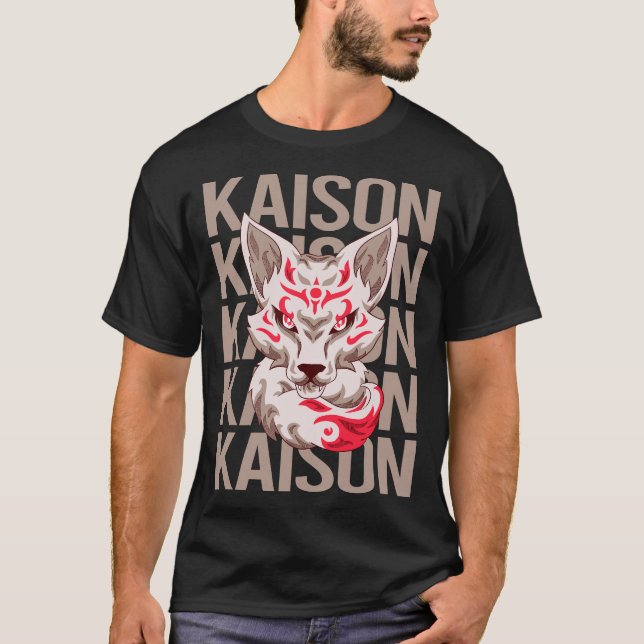 Fox Face - Kaison Name T-Shirt (Vorderseite)