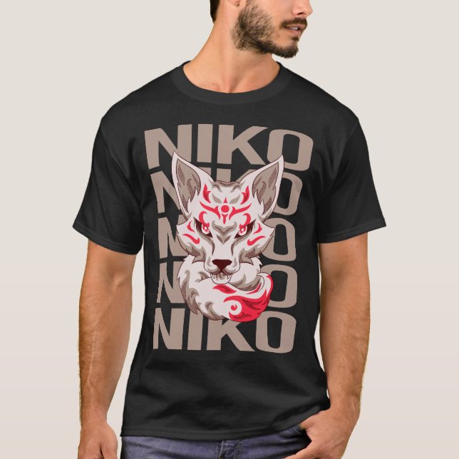 Fox Face - Niko Name T-Shirt (Vorderseite)