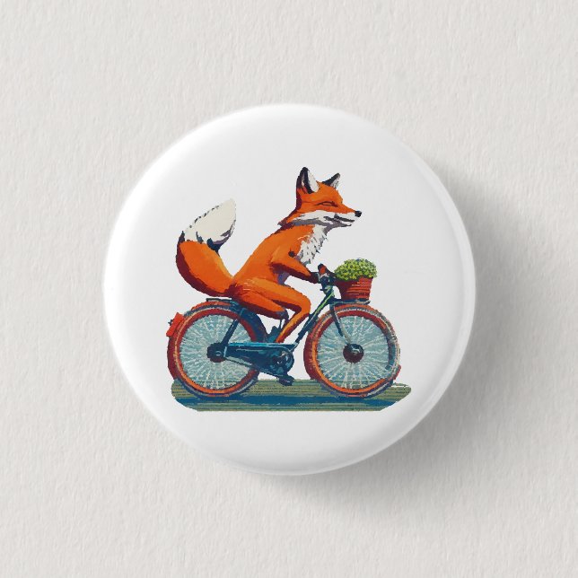 Fox Fahrrad Button (Vorderseite)