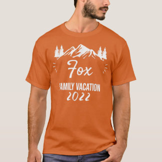FOX Family Vacation Camping Group Trip Mountain 20 T-Shirt