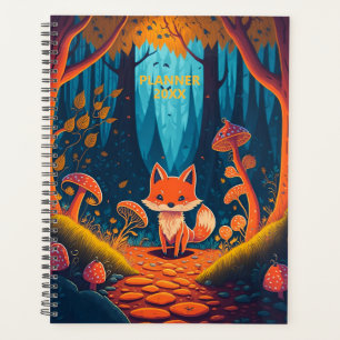 Fox Fantasy Animal Forest Illustration 2026 Yearly Planer