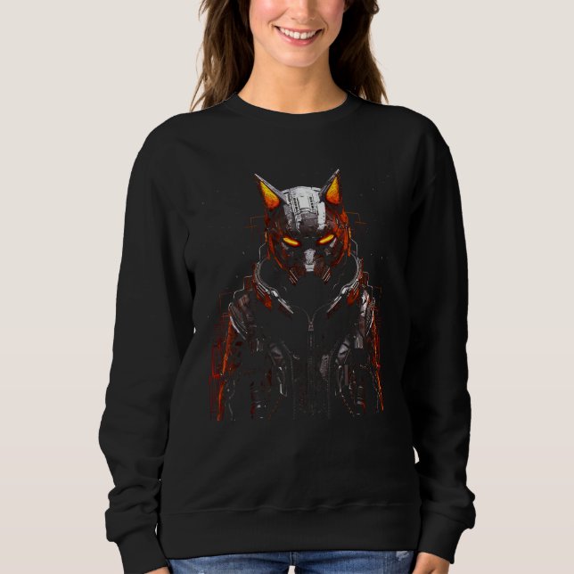 Fox Fantasy  Animal  Robot Fox Sweatshirt (Vorderseite)