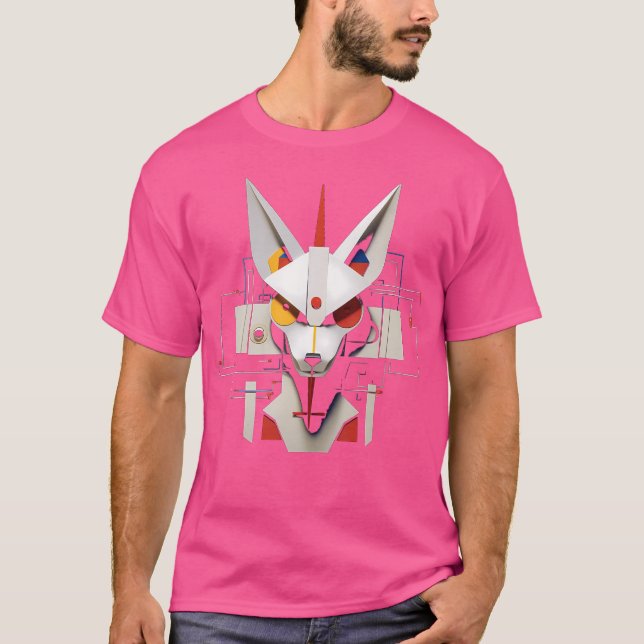 Fox Fantasy Artwork Geometric Animal Art Fox T-Shirt (Vorderseite)