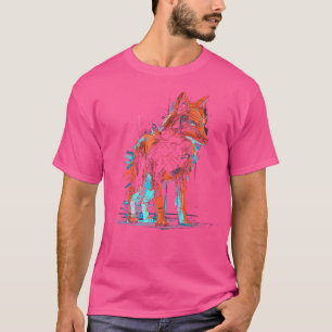Fox Fantasy Artwork Wolf Animal Motif Fox T-Shirt