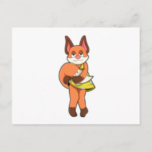 Fox Female mit Rock Postkarte