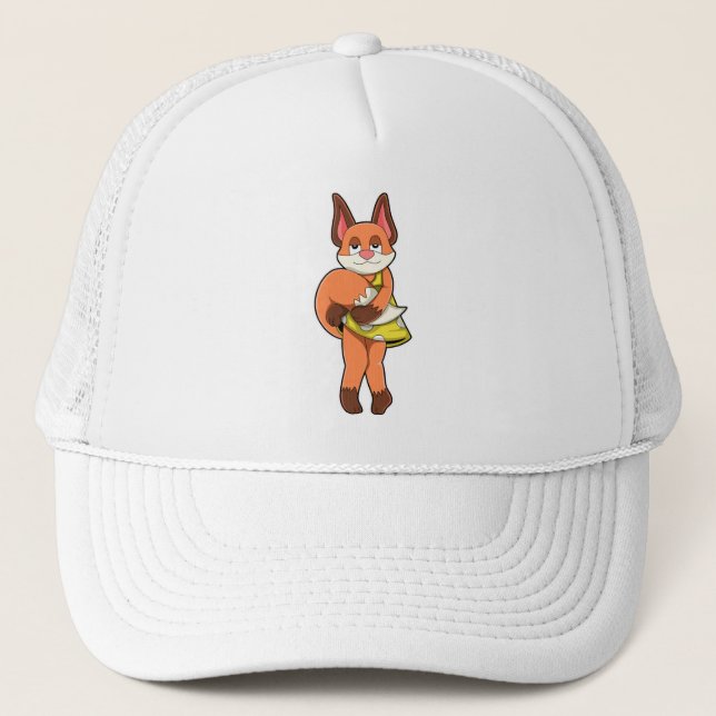Fox Female mit Rock Truckerkappe (Vorderseite)