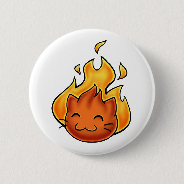 Fox-Feuer Button (Vorderseite)