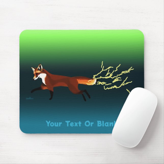 Fox Fire - Northern Lights Mousepad (Mit Mouse)