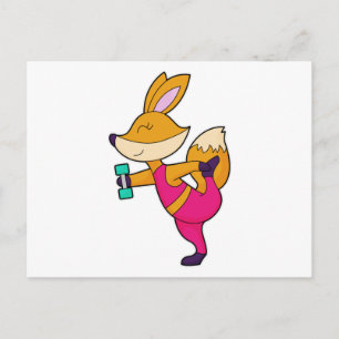 Fox Fitness Hantel Postkarte
