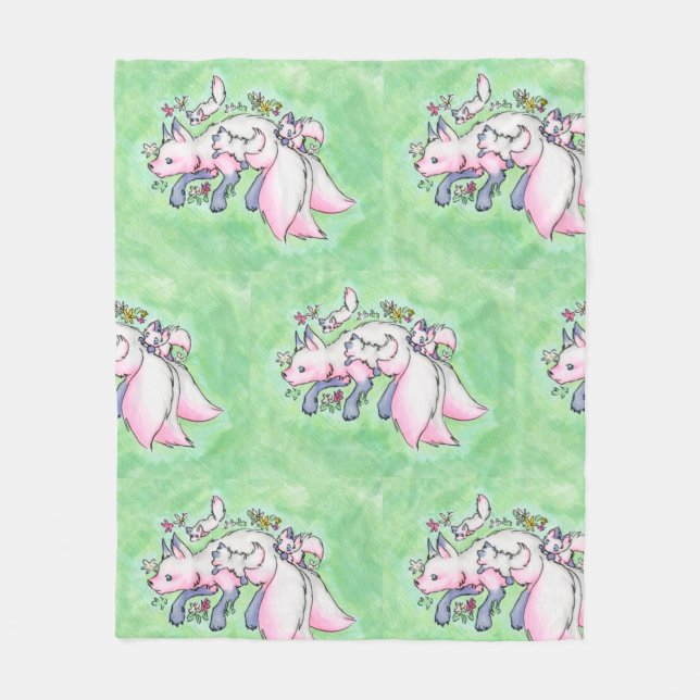 Fox Fleecedecke (Vorderseite)