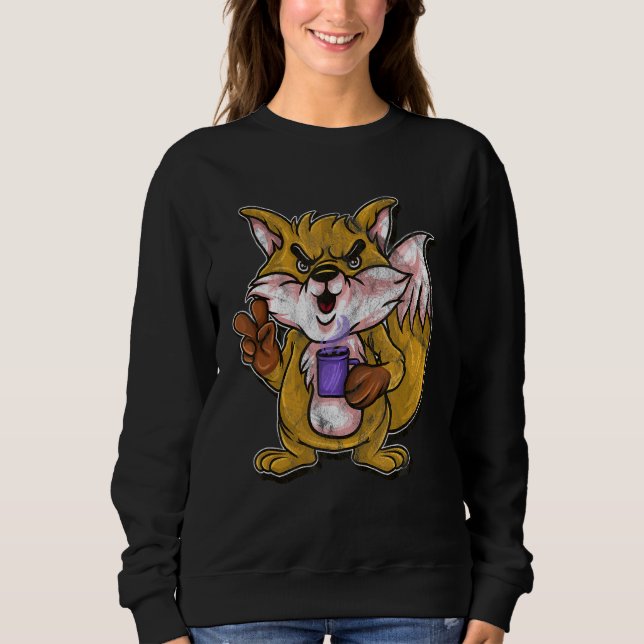 Fox for Kids Coffee Foxes Smart Sweatshirt (Vorderseite)