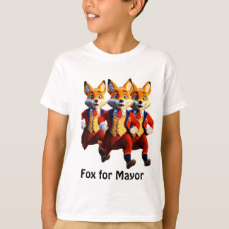 "Fox for Mayor: Vintag Vibes T-Shirt" T-Shirt