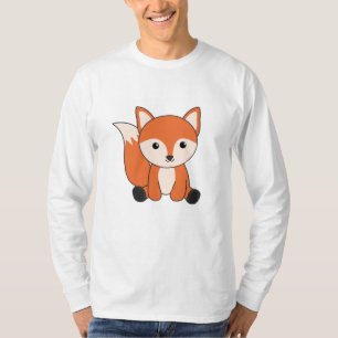 Fox Forest Animal Foxes Orange Kawaii Animes T-Shirt